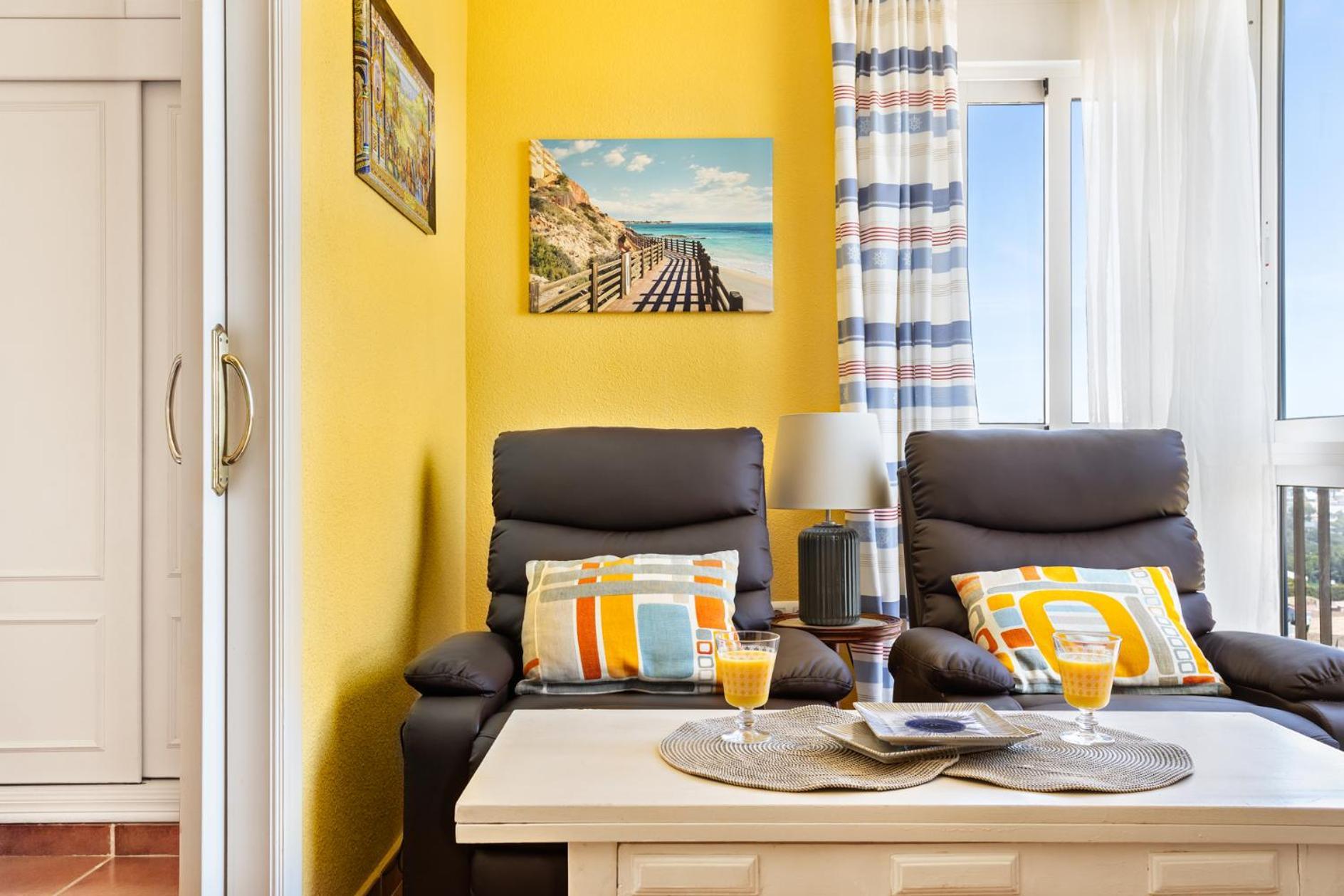 Cosy, Seaview Apartment, Close To Beach And Bars -Edificio Rhin Campoamor Bagian luar foto